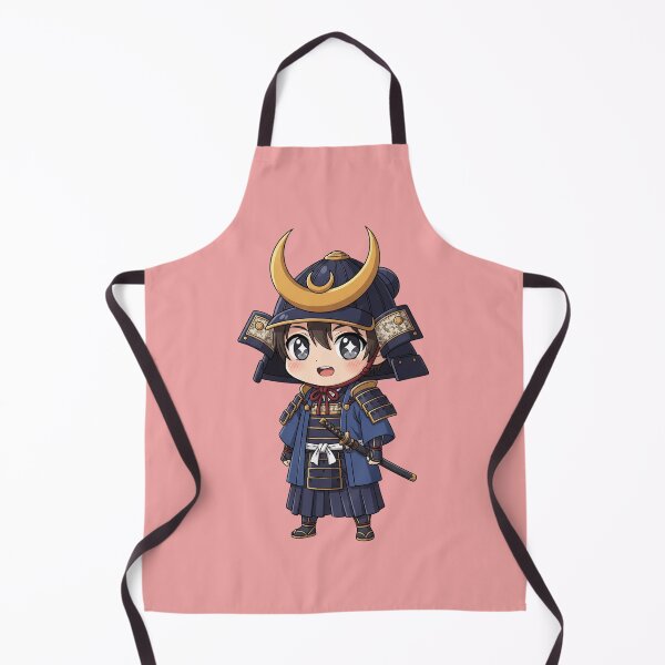 Item preview, Little Warrior Spirit: An Adorable Chibi Samurai in Full Traditional Armor designed and sold by bvdesignart.