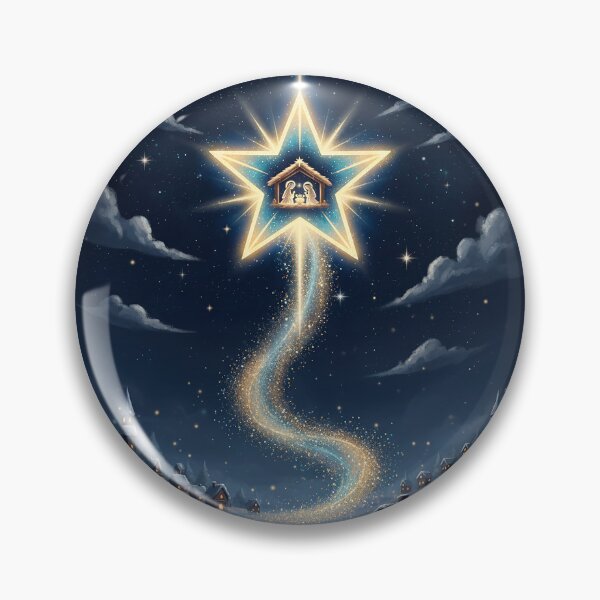 Item preview, Guiding Christmas Star with Nativity Scene designed and sold by Iras-Art-Corner.