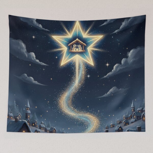 Item preview, Guiding Christmas Star with Nativity Scene designed and sold by Iras-Art-Corner.