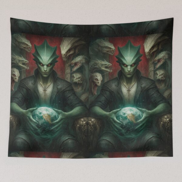 Item preview, A reptilian ruler in human clothes controls our Earth's destiny. designed and sold by Piotrek0001.