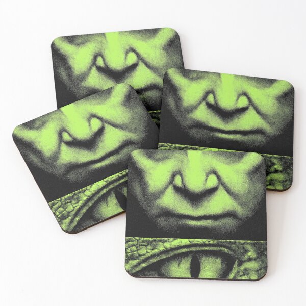 Item preview, A split image of a human face and reptile's eye. designed and sold by Piotrek0001.
