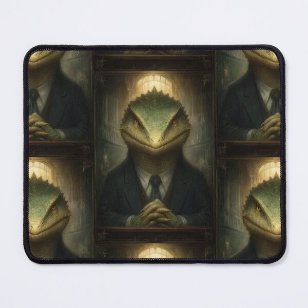 Item preview, A lizard in a suit posing for an official portrait. designed and sold by Piotrek0001.