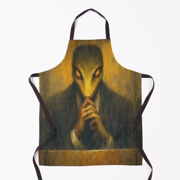Item preview, portrait of a pensive lizard in a dark suit. designed and sold by Piotrek0001.