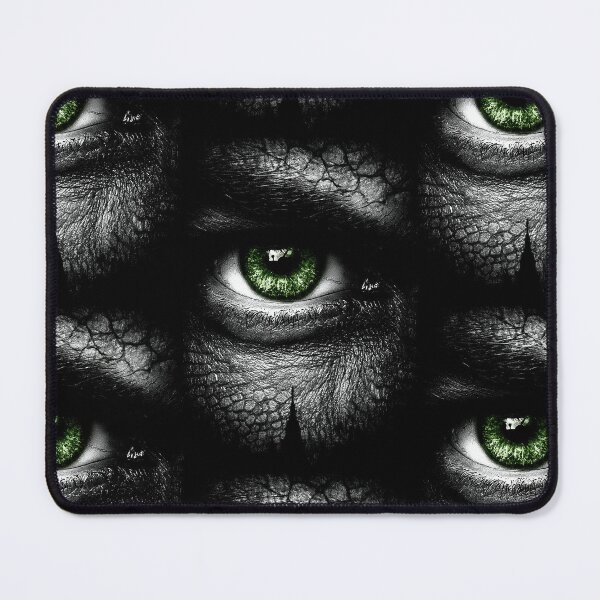 Item preview, A close-up of a piercing green eye of a reptile. designed and sold by Piotrek0001.