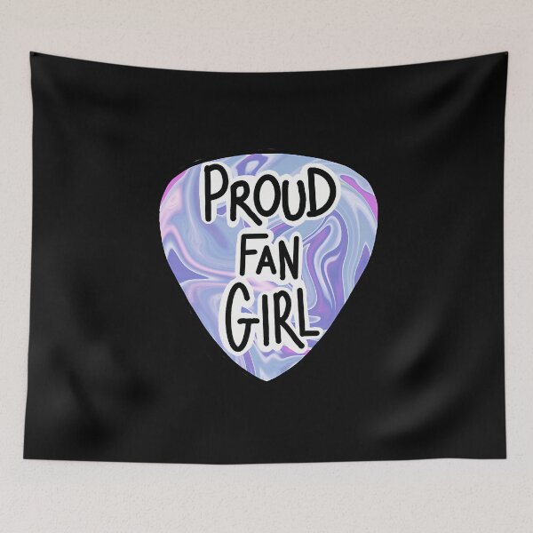Item preview, Proud Fan Girl Pink Purple Marble Pattern Guitar Pick designed and sold by SkyeThiel.