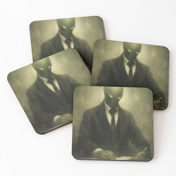 Item preview, An old, worn portrait of an elegant alien in suit. designed and sold by Piotrek0001.