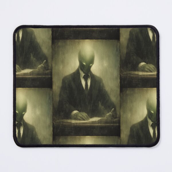 Item preview, An old, worn portrait of an elegant alien in suit. designed and sold by Piotrek0001.