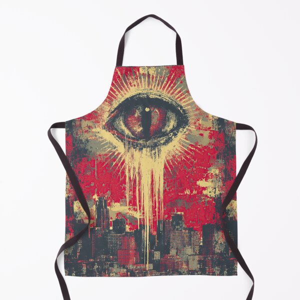 Item preview, All-seeing eye looks down upon the city in retro style. designed and sold by Piotrek0001.