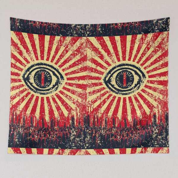 Item preview, Propaganda poster with an eye watching the crowd in retro. designed and sold by Piotrek0001.