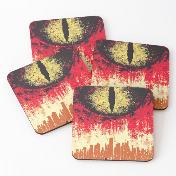Item preview, An eye is watching people walking through the retro city. designed and sold by Piotrek0001.
