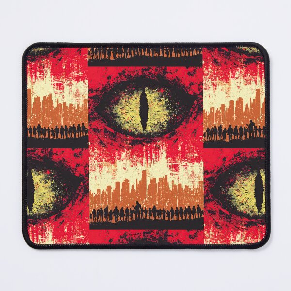 Item preview, An eye is watching people walking through the retro city. designed and sold by Piotrek0001.