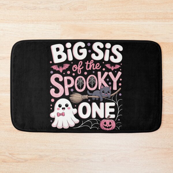 Item preview, Big Sis Of The Spooky One 1st Birthday Halloween Pink Ghost designed and sold by ticlitule.