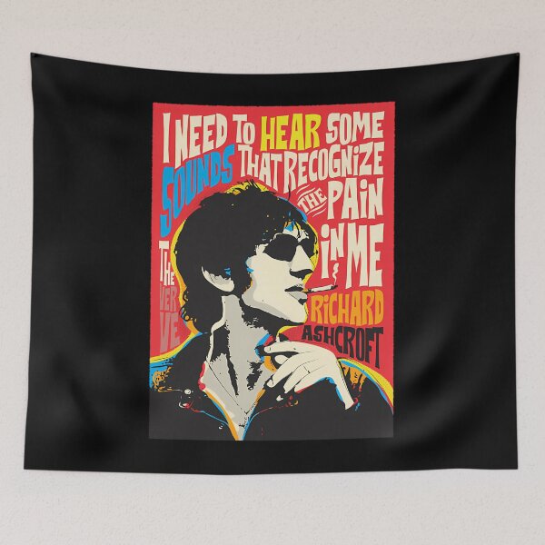 Item preview, Richard Ashcroft Pop Art Quote designed and sold by SkyeThiel.