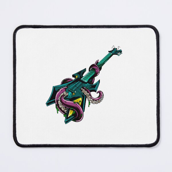 Item preview, Rock Guitar Trashed By Purple Octopus designed and sold by SkyeThiel.
