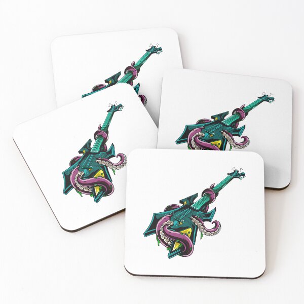 Item preview, Rock Guitar Trashed By Purple Octopus designed and sold by SkyeThiel.