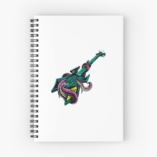 Item preview, Rock Guitar Trashed By Purple Octopus designed and sold by SkyeThiel.