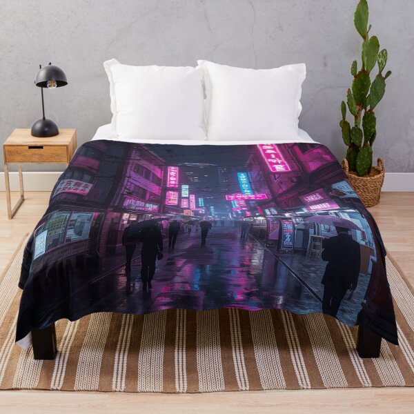 Item preview, Neon Seoul at Night — Futuristic Korean Cityscape Art designed and sold by SunnyIris.