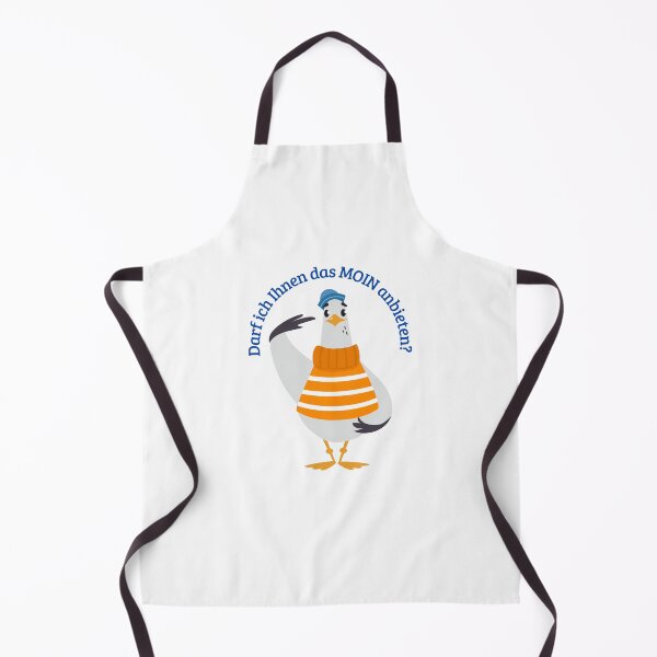 Item preview, Maritime Seagull – “May I offer you the MOIN?” Cartoon Design designed and sold by Fies-und-Fein.