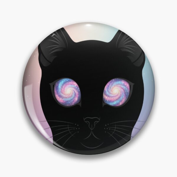 Item preview, Galaxy Eyes Cat Cosmic Kitty Aesthetic Design designed and sold by Neko-Doodle-co.