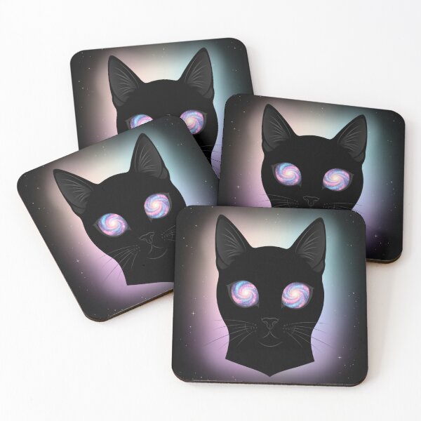 Item preview, Galaxy Eyes Cat Cosmic Kitty Aesthetic Design designed and sold by Neko-Doodle-co.