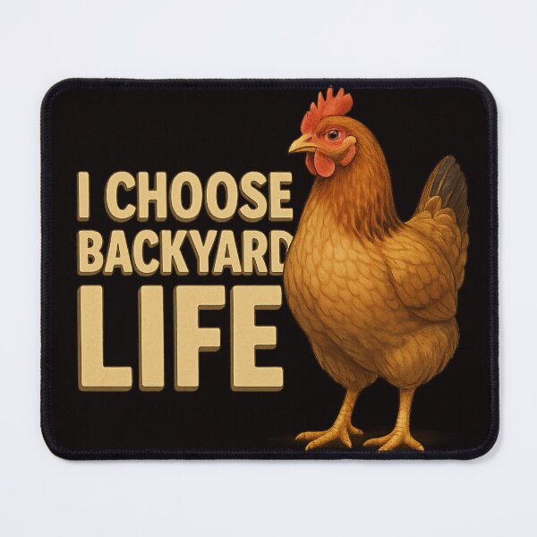 Item preview, I Choose Backyard Life – Realistic Chicken Design for Small Keepers designed and sold by Tadeusz1.