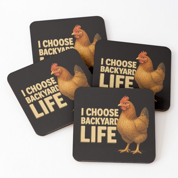 Item preview, I Choose Backyard Life – Realistic Chicken Design for Small Keepers designed and sold by Tadeusz1.