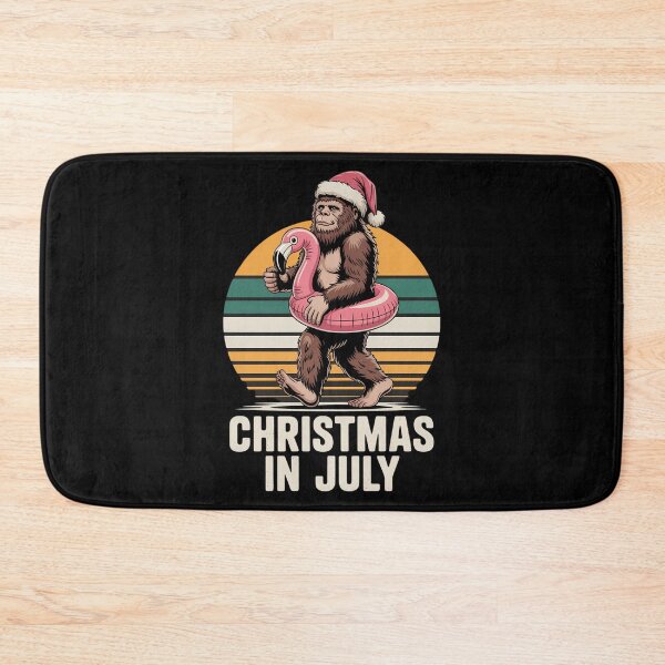 Item preview, Bigfoot Unicorn Floatie Christmas In July Retro Sasquatch designed and sold by BiellaSar.
