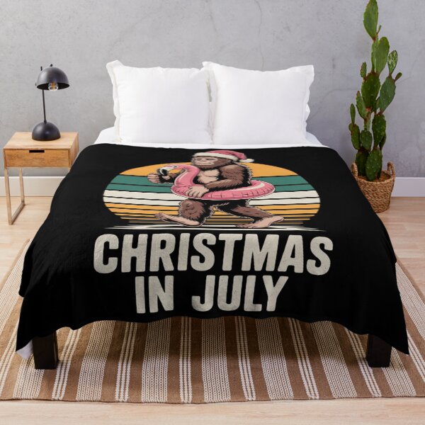 Item preview, Bigfoot Unicorn Floatie Christmas In July Retro Sasquatch designed and sold by BiellaSar.