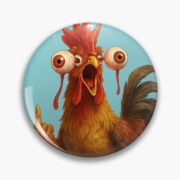 Item preview, Rooster Freak-Out – F-CAW-F | Viral Meme Art designed and sold by TrendTribeTP.