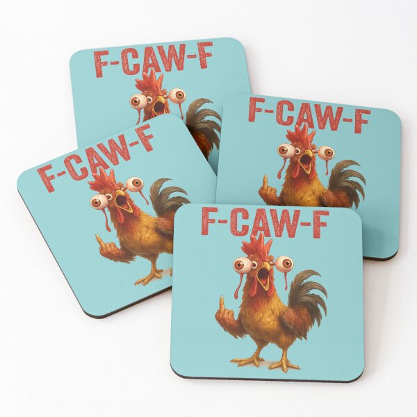 Item preview, Rooster Freak-Out – F-CAW-F | Viral Meme Art designed and sold by TrendTribeTP.