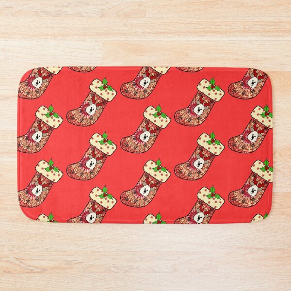 Item preview, Reindeer Cute Festive Christmas mandala red stocking filler cozy joy happy holiday vibes designed and sold by DivineMandala.