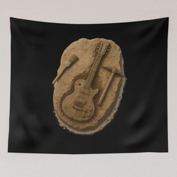 Item preview, Electric Guitar Fossil - Rock Was Always Here designed and sold by PierreCohen.