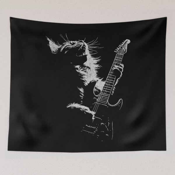 Item preview, Rockstar Cat - Epic Guitar Solo Feline designed and sold by PierreCohen.