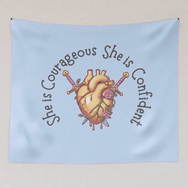 Item preview, She Is Courageous She is Confident designed and sold by WarriorsArmour.