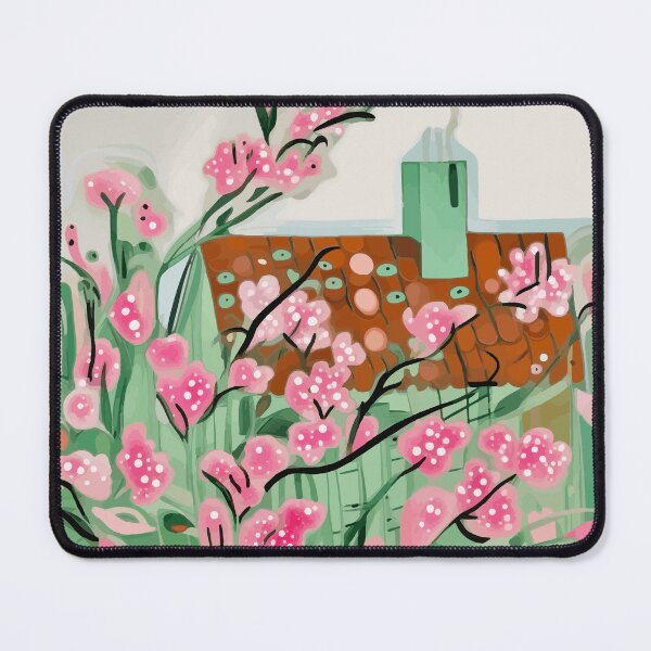 Item preview, Pink Flowers  David Hockney designed and sold by Vicky Brago-Mitchell®.