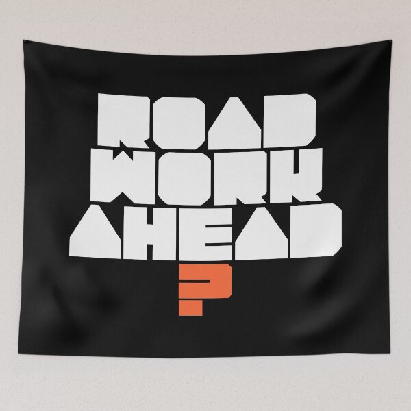 Item preview, “Road work ahead?  - white hat  designed and sold by AdiDsgn.