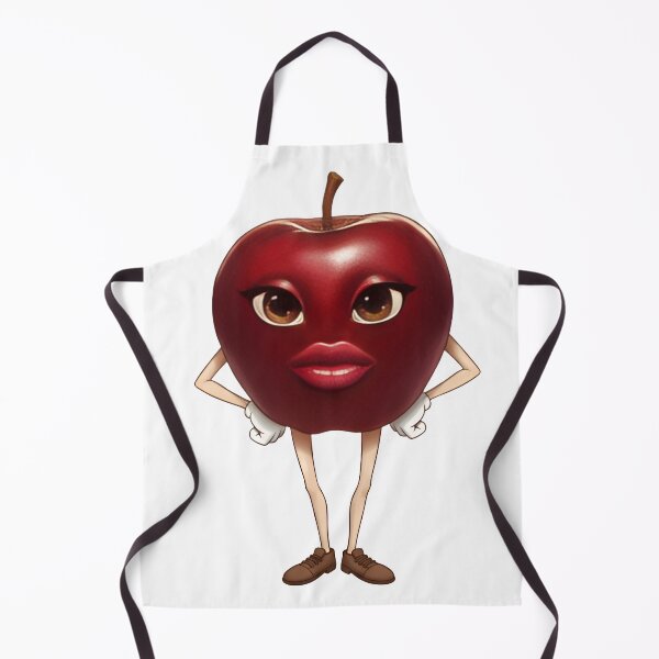 Item preview, Rizz Apple Diva – Sassy Cartoon Fruit Character designed and sold by Imaginationbeyond.