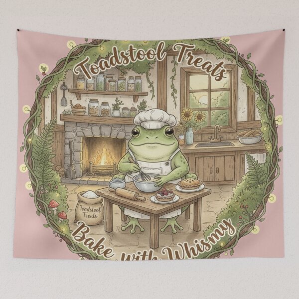 Item preview,  hand-drawn cottage core frog cooking classic tshirt designed and sold by anandsiva2703.