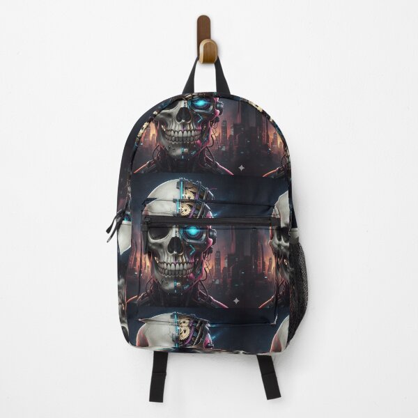 Item preview, Circuit Life: Human-Cyborg Skull Art designed and sold by EternalCart.