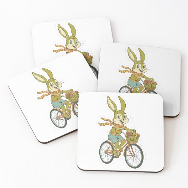 Item preview, A VINTAGE RABBIT ON A BIKE designed and sold by infinitearte.