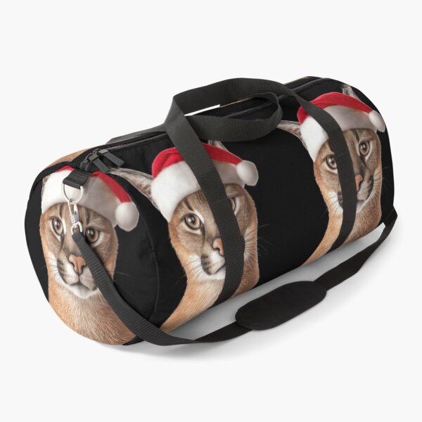 Item preview, Caracal cat with Christmas Hat – Festive Caracal Xmas Design designed and sold by LazyOwlStore.