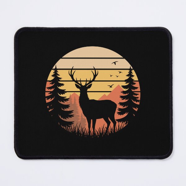 Item preview, Deer Silhouette Retro Sunset – Hunting & Wilderness designed and sold by KariusMira.