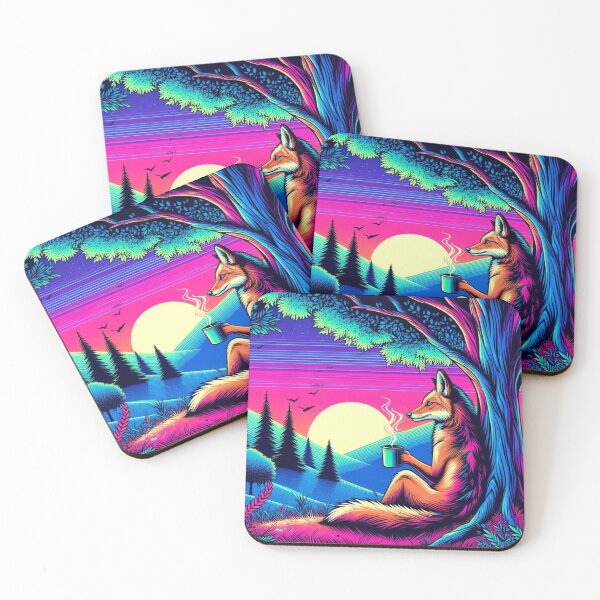Item preview, cute jackal sunset watching designed and sold by Dogandesighn.