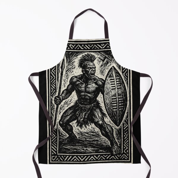 Item preview, Zulu Shield - African hunter designed and sold by DamioPolArt.