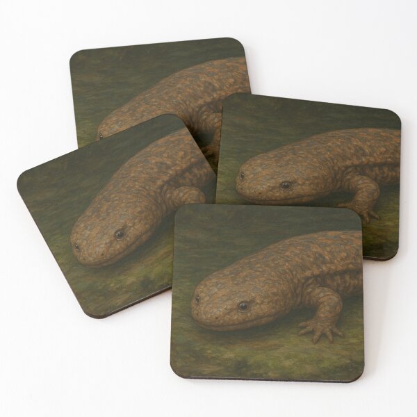 Item preview, Chinese Giant Salamander Illustration – Rare Amphibian Wildlife designed and sold by NocturnalNook.