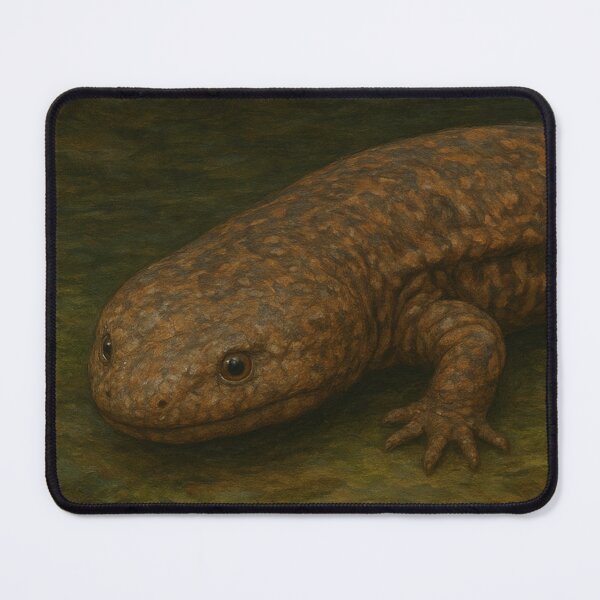 Item preview, Chinese Giant Salamander Illustration – Rare Amphibian Wildlife designed and sold by NocturnalNook.