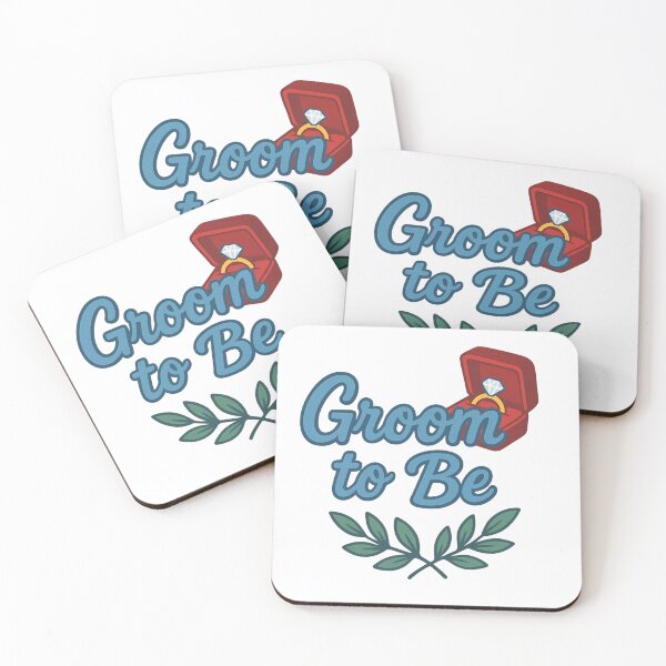 Item preview, Groom to Be T-Shirt – Engagement Ring Box & Laurel Leaves Bachelor Party Design designed and sold by AstroGlamStudio.