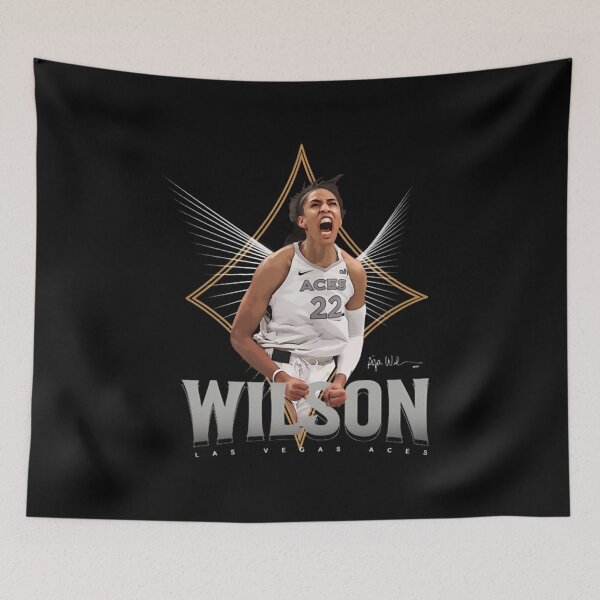 Item preview, A'ja Wilson - Las Vegas Aces  designed and sold by RobertTree.