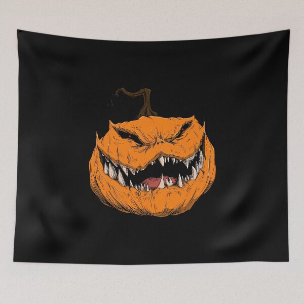 Item preview, Haunted Pumpkin Head – Evil Jack-O’-Lantern Horror Illustration designed and sold by Absyntart.