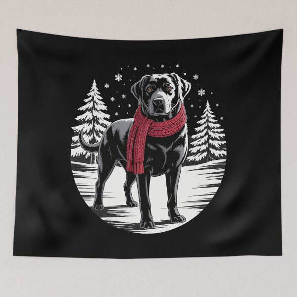 Item preview, Black Labrador Christmas Santa Hat Xmas designed and sold by LeeEvans222.